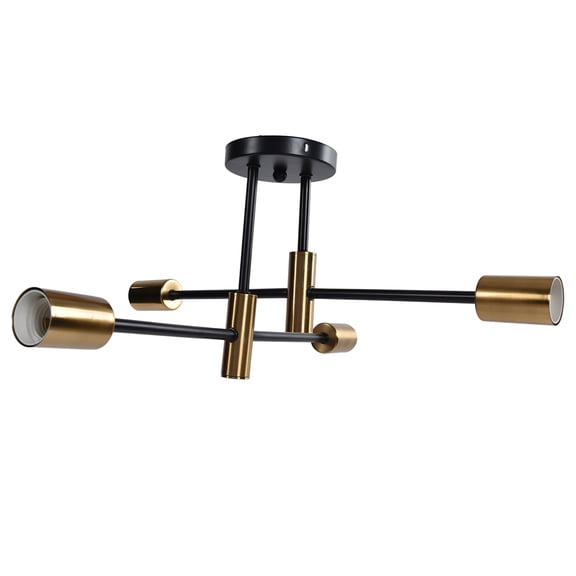 Lamp E27 Ceiling Lamp, Modern 4 Light Ceiling Mount Lamp 110-220V for Library for Dressing Table for Office
