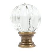 Lamp Finials Finial Knob Shade Light Screw Cap Decorative Table Crystal Glass Lamps Ceiling Topper Replacement Ball