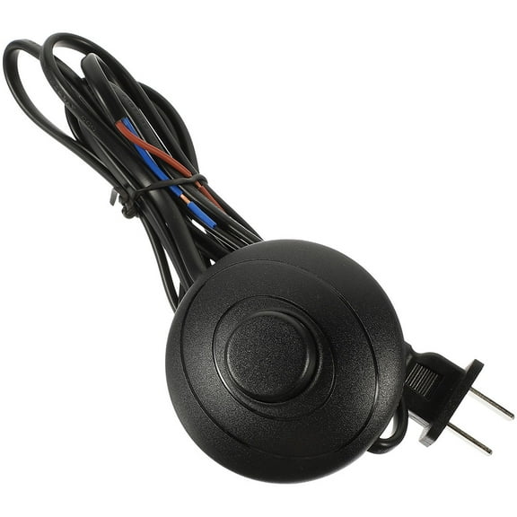 Lamp Foot Button Christmas Tree Foot Pedal Button Floor Foot Pedal Switch with Extension Cord (US Plug)