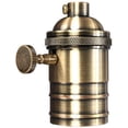 thumbnail image 1 of Lamp Holder, Antique Brass, E27 Screw Base, On/Off Switch, 1 of 5
