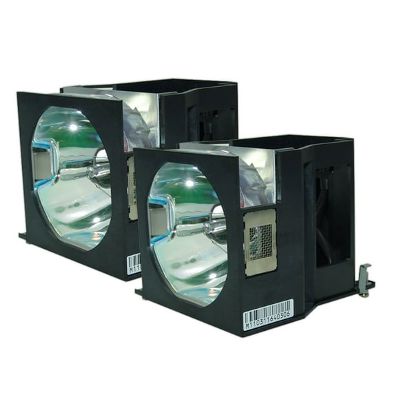 Jaspertronics Lamp & Housing for The Panasonic PT-D7700 Long Life TwinPack Projector with Original Ushio Bulb Inside 1 Year Warranty 2 Unit per pack
