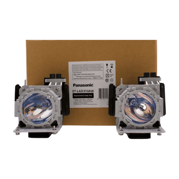 OEM Lamp & Housing TwinPack for The Panasonic PT-SDS950 Projector - 1 Year Jaspertronics Full Support Warranty! - 2 Unit per pack