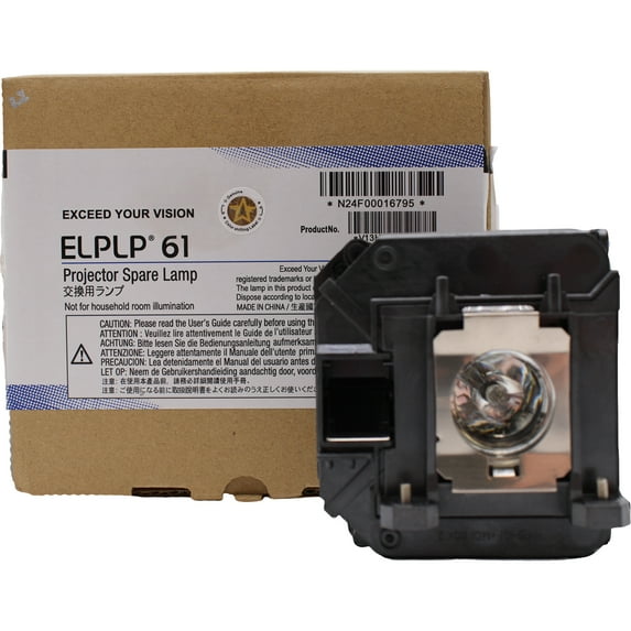 OEM Lamp & Housing for The Epson H388C Projector - 1 Year Jaspertronics Full Support Warranty! - 1 Unit per pack