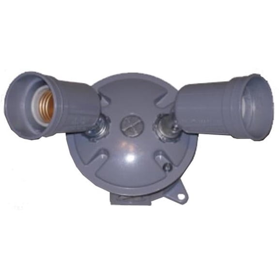 Lamp Kit with 4 in. Round Box - Gray