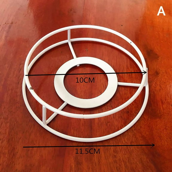 Lamp Lampshade Shade Wire Frame DIY Guard Ring Light Cage Holder Bulbpendant Drum Table Metal Vintage Cover Round Ceiling Iron