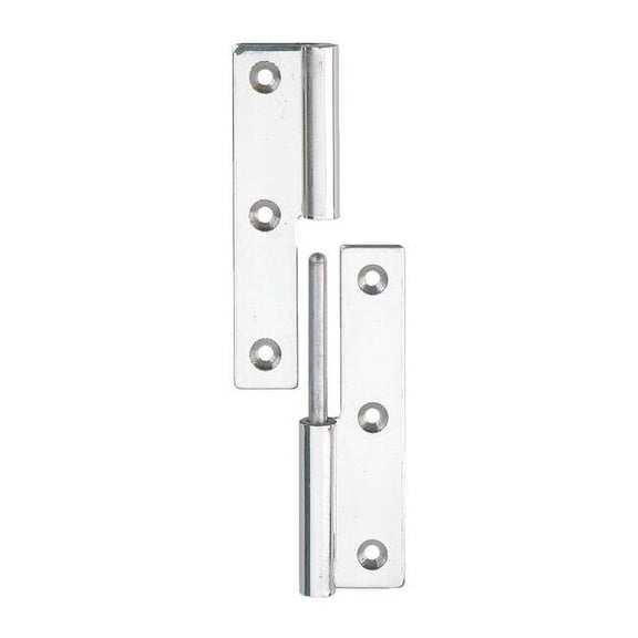 Lamp Lift-Off Hinge,Polished,2.52 x 1.36 In. KN-64L/SS