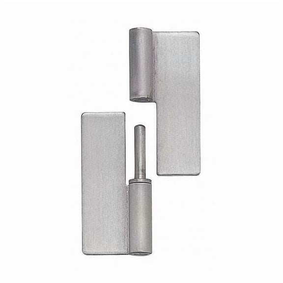 Lift-Off Hinge, 304 Stainless steel, Weld-On Mounting, 1 19/64 in Leaf W x 3 15/16 in Leaf H