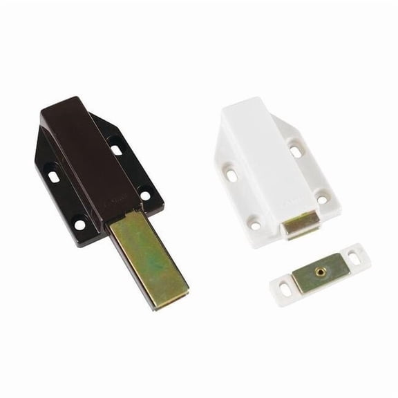 Lamp Magnetic Catch, Push-to-Open, Plastic ML-120/BRN