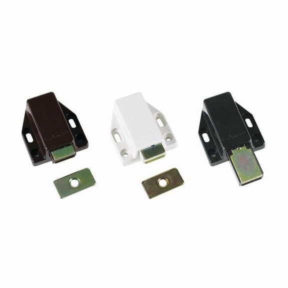 Lamp Magnetic Catch, Push-to-Open, Plastic ML-80/WHT