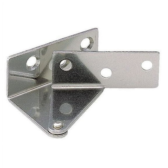 Pivot Hinge, 430 Stainless Steel, Screw on Mounting, 1 5/8 in Leaf W x 11/16 in Leaf H, Plain
