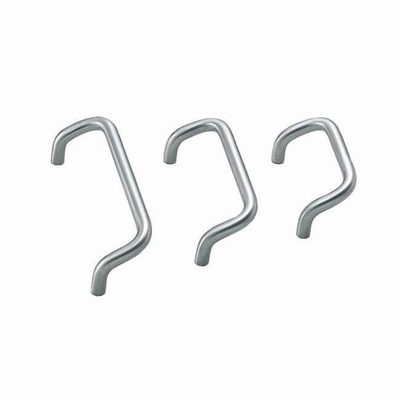 Lamp Offset Pull Handle, 304 Stainless Steel, Satin, Threaded Holes LF-12-96