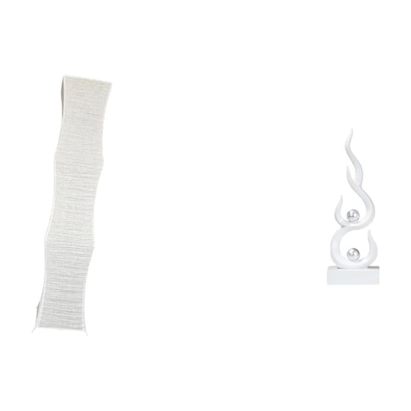 Lamp Shade Abstract Art Statue Fire Sculpture Paper Material Decorative Ornament for Study Bedroom Bookshelf