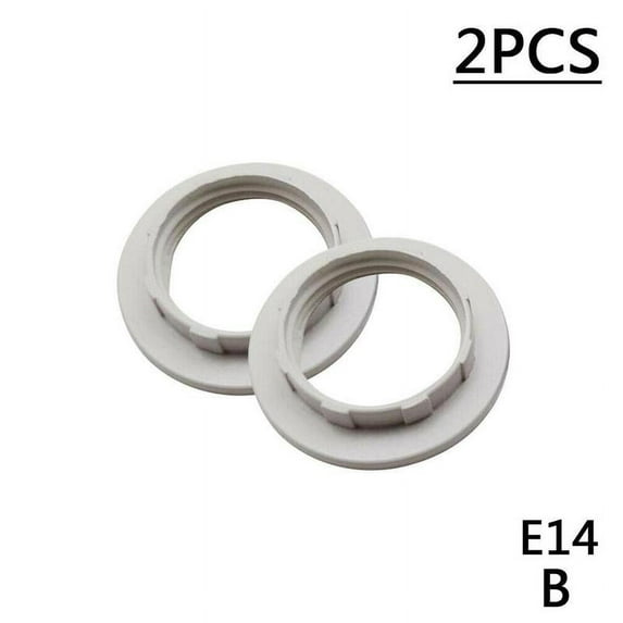 Lamp Shade Collar Rings, Socket Adapter with 1.57 Inch Inner Diameter, Plastic Retainer Rings for Light Fixtures