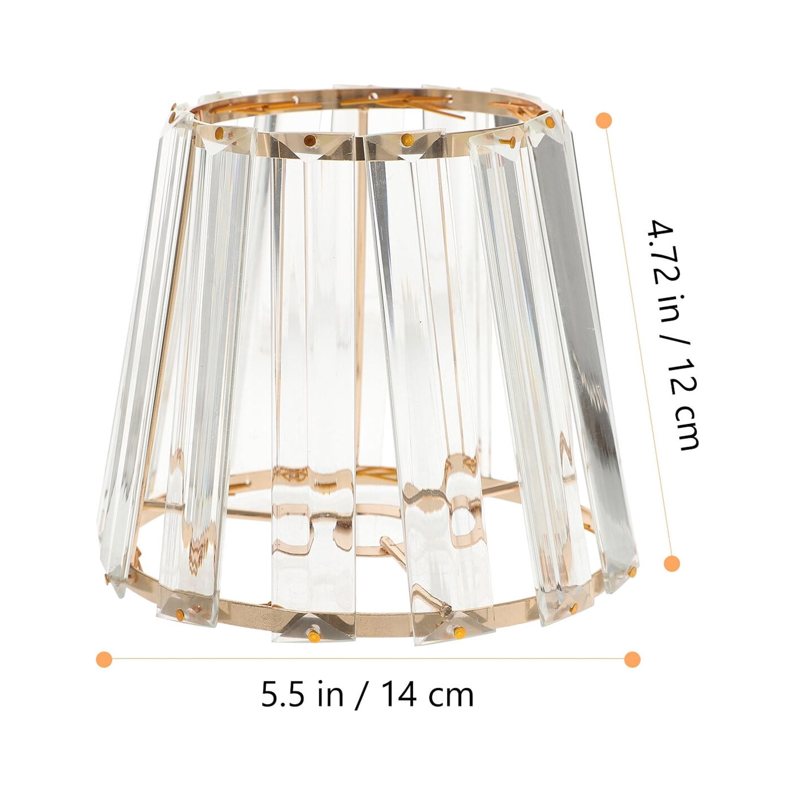 NULYLU Glass Lamp Shade For Aromatherapy & Table Lamps - Small Golden Shade, 9x8.5x3cm, Wax Melt Cover - View #11