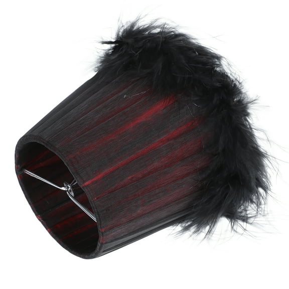 Lamp Shade Drum Shades Kitchen Lampshade Hanging Screen Lighting Floor Durable Table Decor Red Fabric