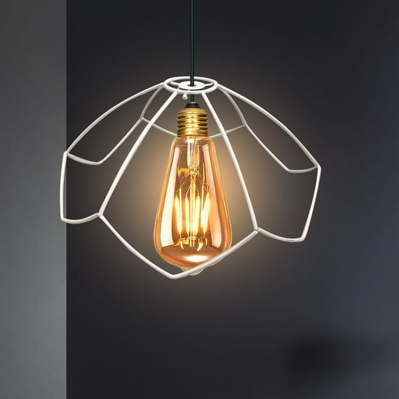 Lamp Shade Frame Wire Cage Lamp Shades DIY Practical Supports Light Cover Vintage Lamp Cage Lampshade Guard for Wall Lamp