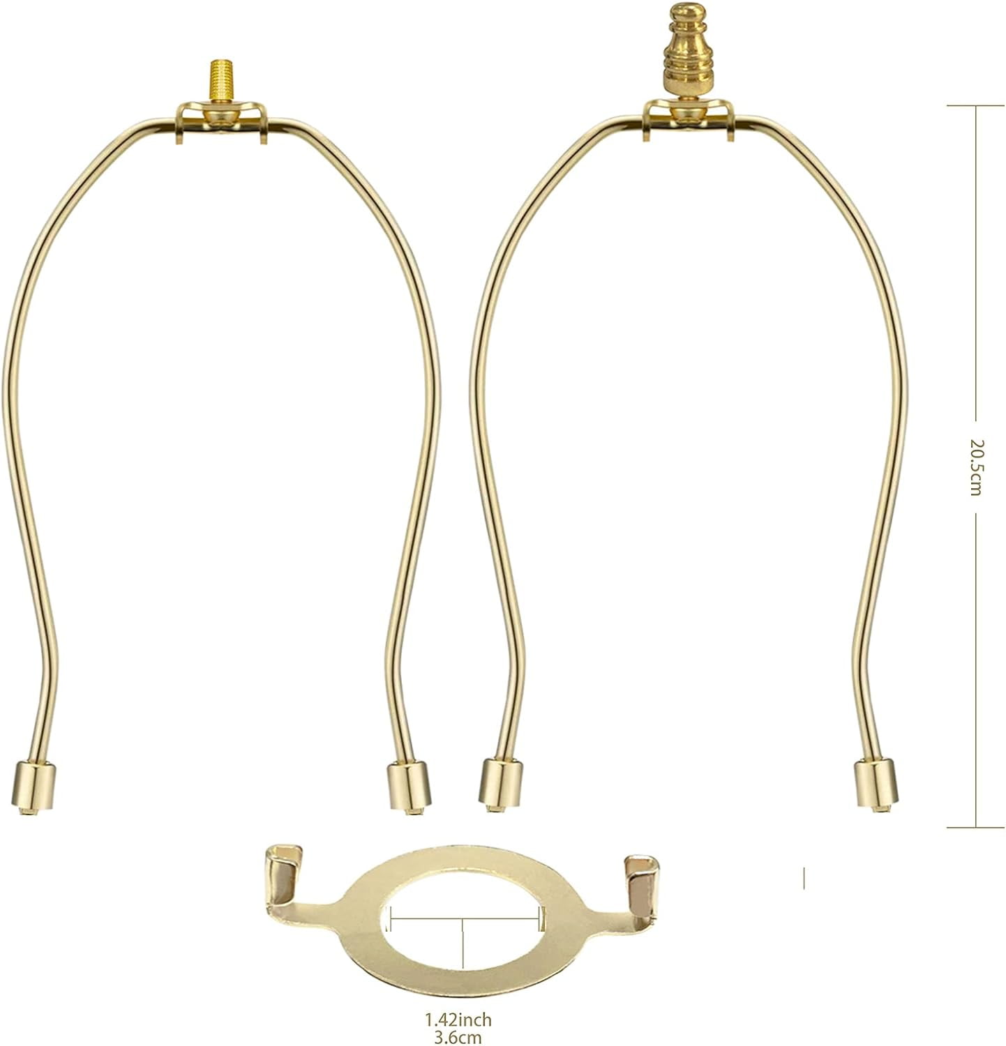 Lamp Shade Harps Holder Adjustable Kit 8 9 10 Inch With E26 Uno Light