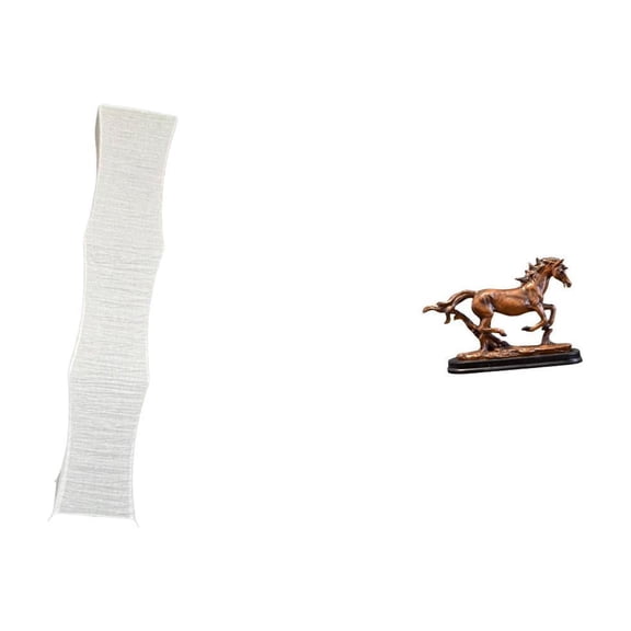 Lamp Shade Horse Sculpture Desk Art Paper Crafted Uniqueness Designed for Home Office Shelf Cabinet Decoration Adults