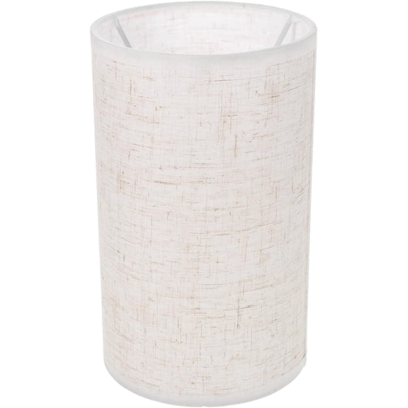 Lamp Shade Tall Cylinder Drum Lampshades Replacement Linen E27 Clip on Spider Construction Lamp Shade for Table Light Cover 7.87X4.72 Inch