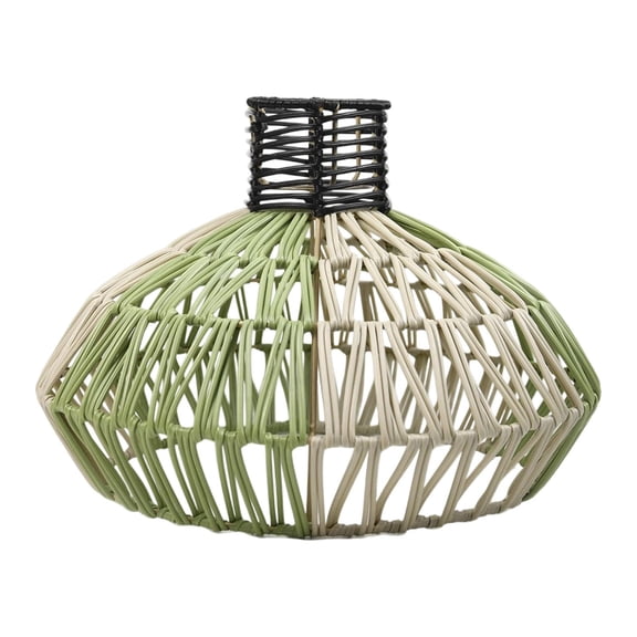 Lamp Shade Woven Pendant Cover Handmade ABS Iron Material for Living Room Bedroom Kitchen Decor