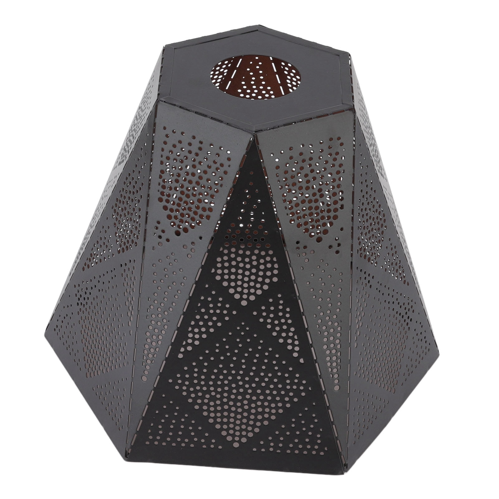 Lamp Shade Wrought Iron Hollow Design Modern Style Corrosion Resistant