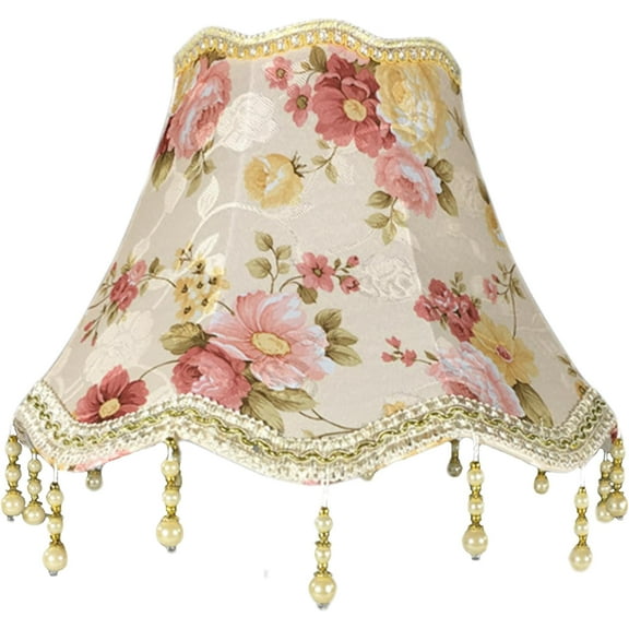 Lamp Shade for Table Lamps:Beautiful Small Floral Lamp Shade,E27 Bulb Replacement Lamp Shades for Table Lamp, Wall Lamp, Floor Lamp (Pink)