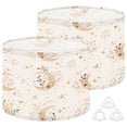 thumbnail image 1 of Lamp Shades Set of 2 Easy Assembly Mystical Celestial boho Esoteric moon star floral Drum Lampshades for Table Lamps Floor Lamps Pendant Light 13"x13"x10" Replacement Lamp Shade, 1 of 8