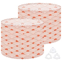 Lamp Shades Set of 2 Easy Assembly Drum Lampshades for Table Lamps Floor Lamps Pendant Light 13"x13"x10" Replacement Lamp Shade