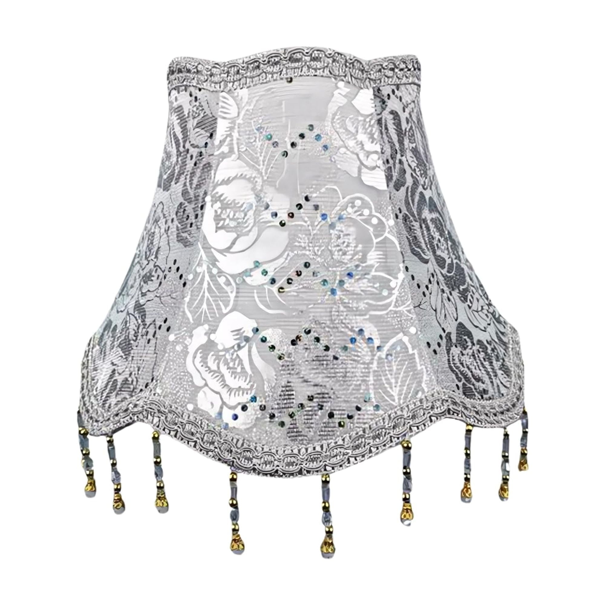 Floral Victorian Vintage Printed Pattern Bell Scallled Lamp Shades