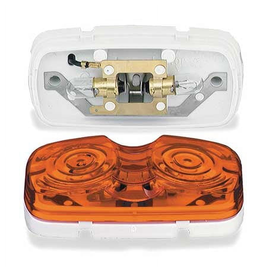 Lamp,Square Corner,2 Bulb,Duramold,Ylw GROTE 46793