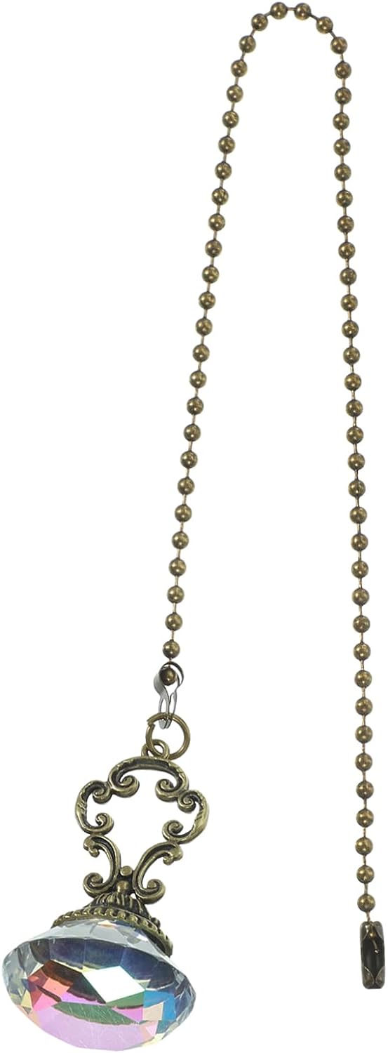 Lamp Switch Pull Cord Fan Light Switch Vintage Ceiling Light Crystal