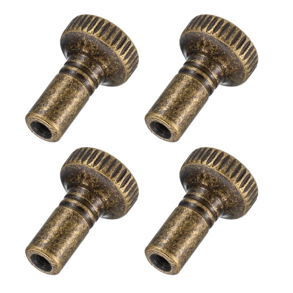 Lamp Turn Knobs On/Off 4 Pcs - Lamp Twist Switch Socket Key for Fans Fixtures Floor Table Metal Lamp Socket Twist Knob Replacement, Retro Bronze