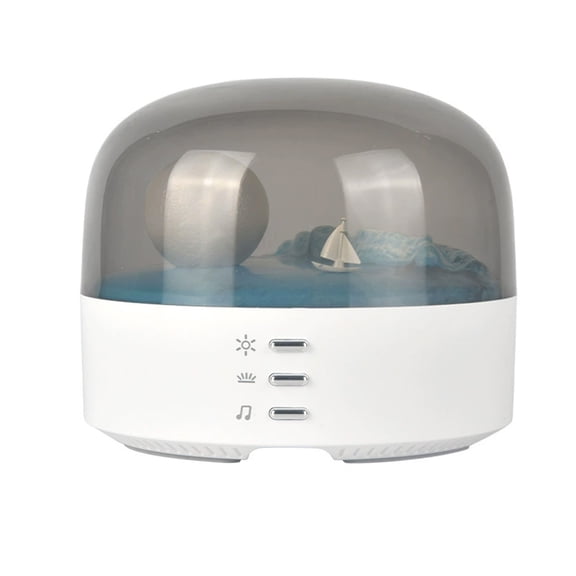 Lamp Wireless Moon Landscape Night Light, Wireless BT Speaker, Dimmable LED Mood Lamp, Multiple Lighting Modes, Rechargeable, Bedroom Decorative Lamp