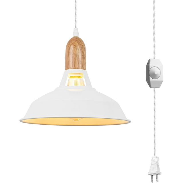 Lamp no Wiring Needed Portable Pendant Light with 15ft Plugin UL