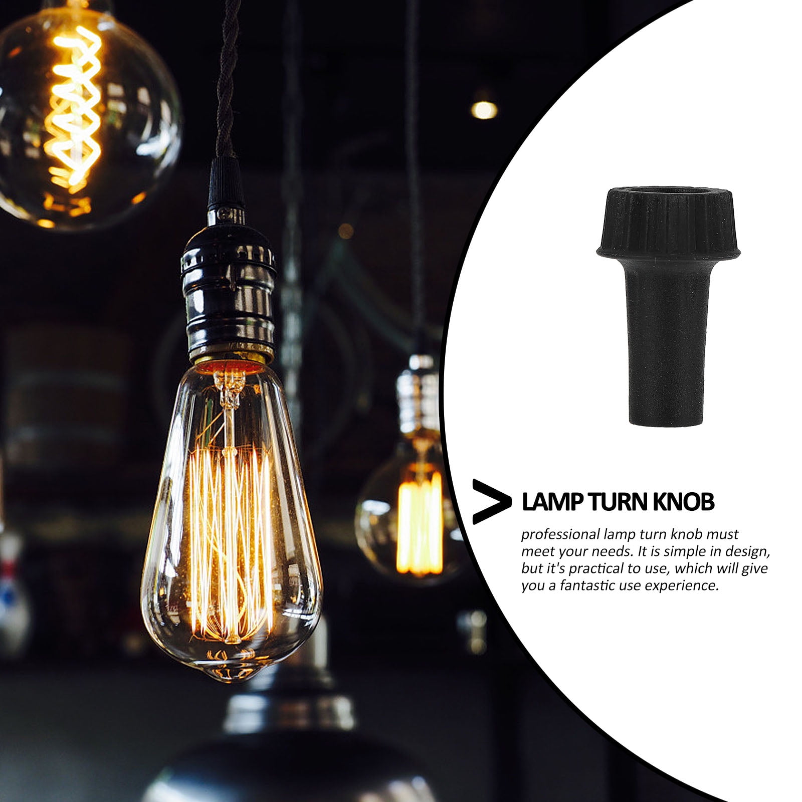 Lamp turn knob 4pcs Lamp Turn Knob On/Off Replacement Light Lamp Turn