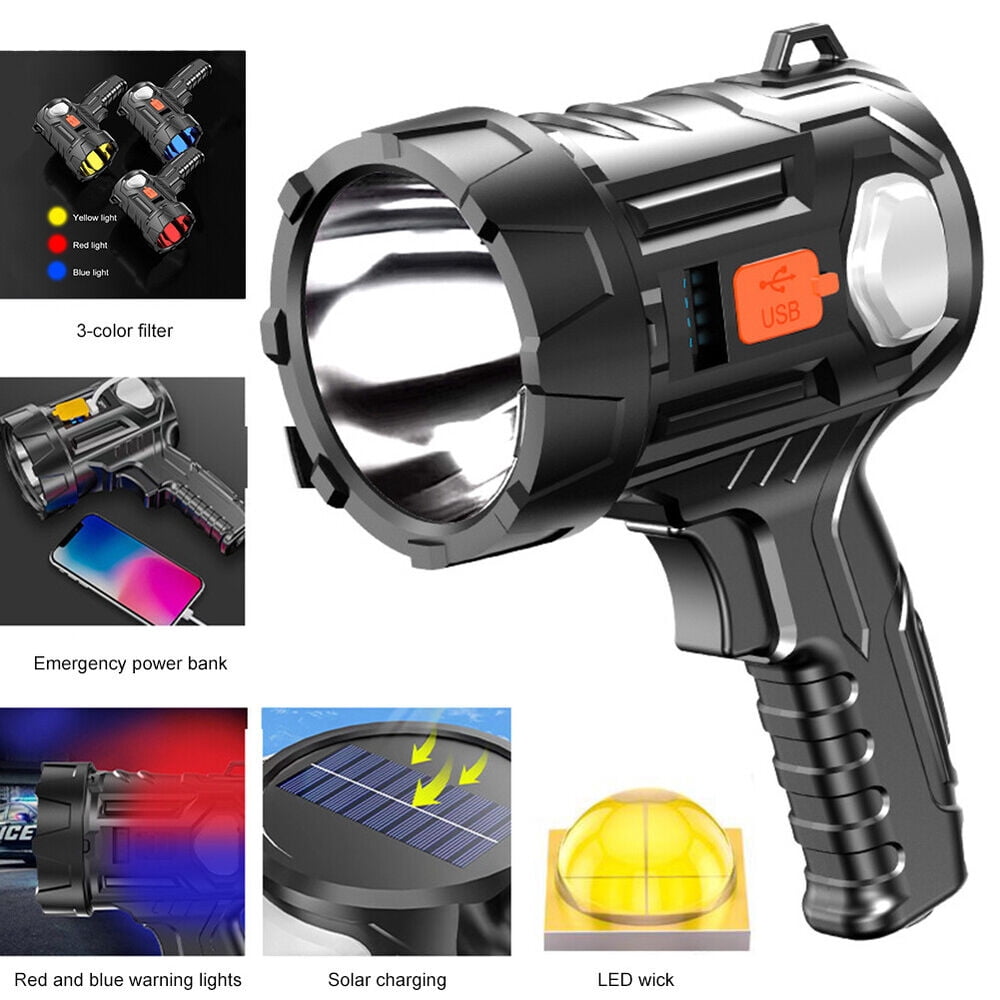 Lamparas de mano recargables led linternas alta potencia 1000000 lumens potente