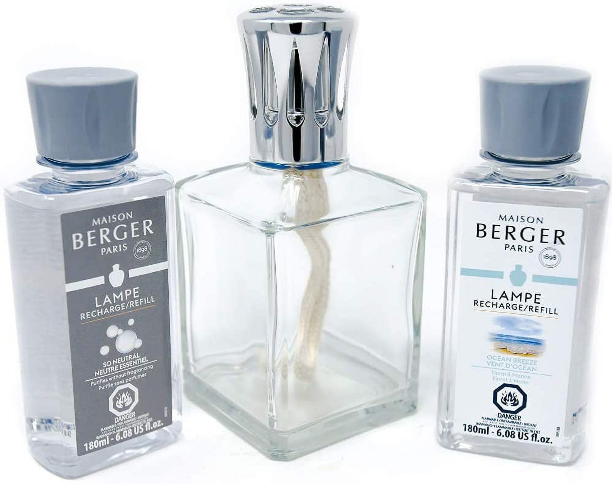 Lampe Berger Lamp Gift Set - Essential Square, Includes Fragrance Ocean  Breeze and So Neutral 180ml / 6.08 fl.oz. 