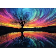 Lamplig Puzzles for Adults 1000 Pieces - Tree of Life Aurora Jigsaw Puzzles 1000 Pieces