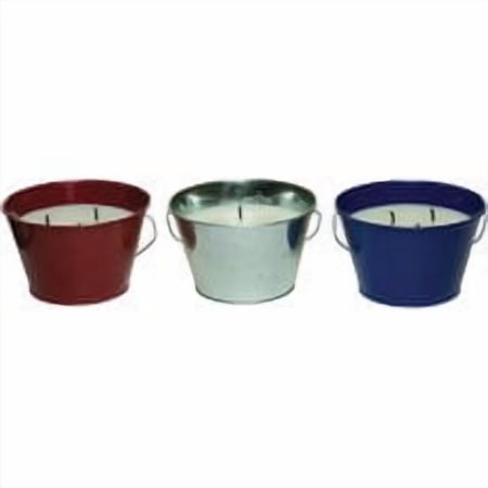 Lamplight Farms Americana Citronella Candle Bucket - 3 Wick, Scented - 28 oz, Multicolor — Residential Use, Standard Application