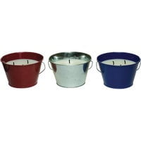 28 oz Triple Wick Citronella Candle Bucket in Assorted Colors