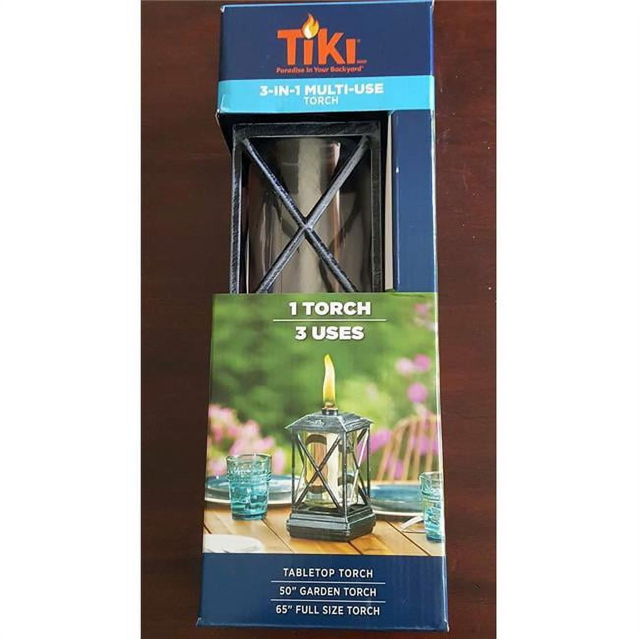 Lamplight Farms 249728 65 in. Square Beacon Metal Torch - Walmart.com