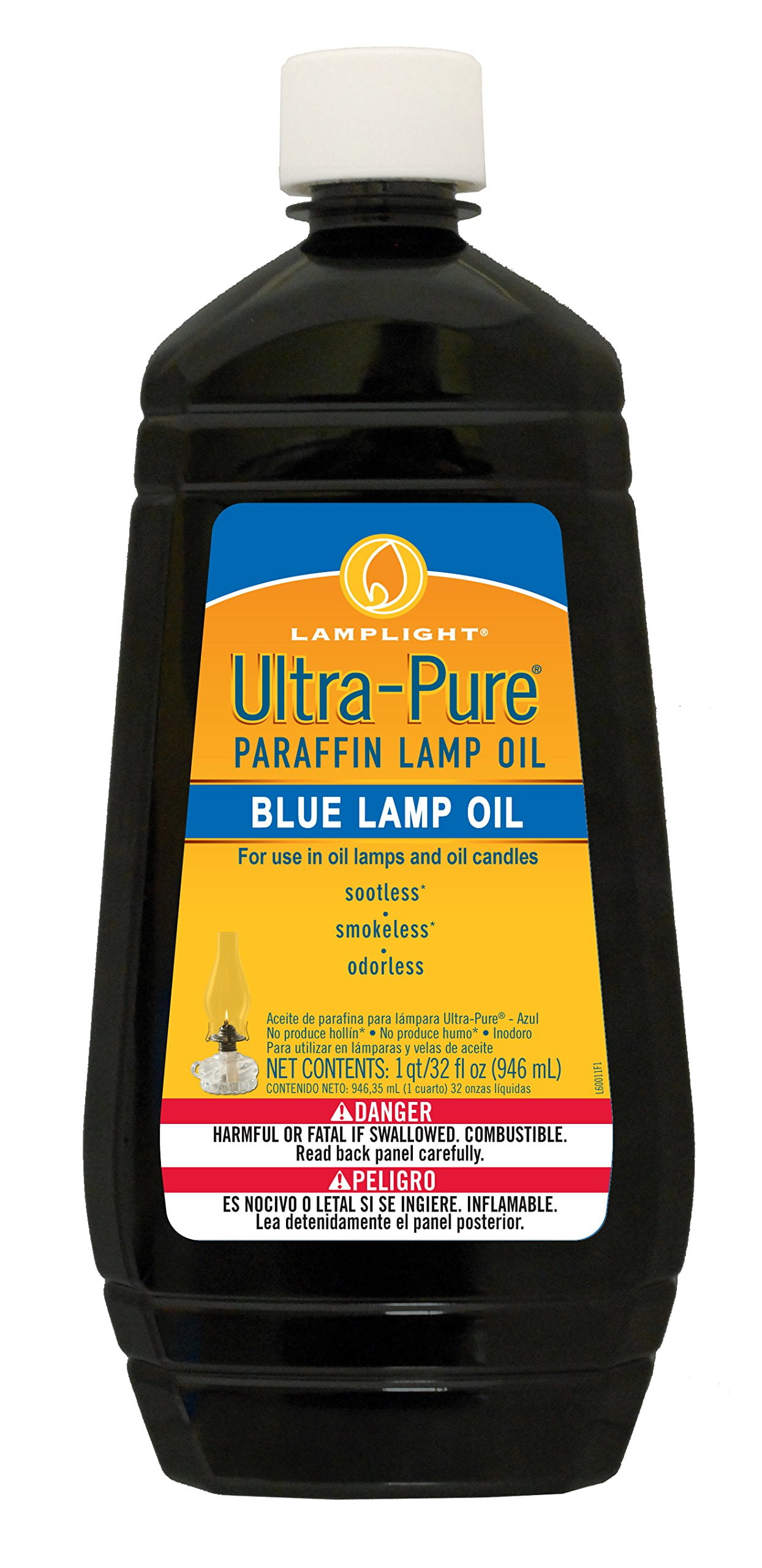 Bryte Paraffin Lamp Oil - Smokeless, Odorless, Clean & Clear, Paraffin Oil  for Indoor and Outdoor Use, Funnel Included, 1 Gallon