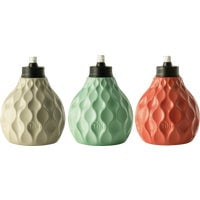 Lamplight Tiki Seaside Escape Marine Glass Table Torch - Pack of 6 Bulk Value Case