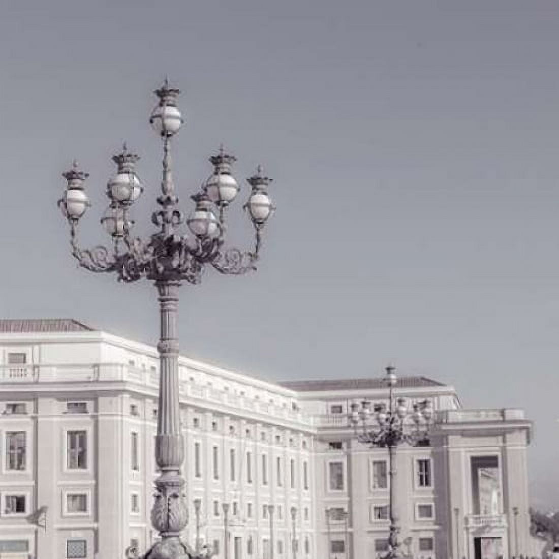 Lamppost in St Peters Basilica square Vatican Rome Canvas Art - Assaf Frank (24 x 24)