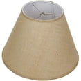 thumbnail image 1 of Lampshade 9" Top Diameter x 18" Bottom Diameter x 13" Slant Height with Washer (Spider) Attachment for Lamps with a Harp (Burlap Natural)$$Tools & Hardware Other, 1 of 5