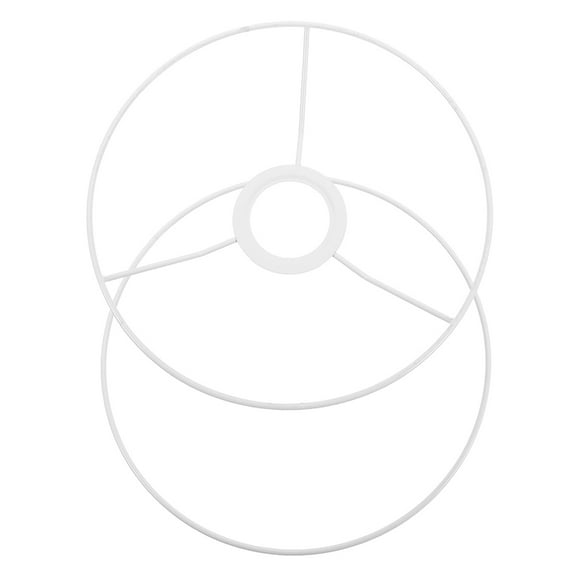 Lampshade Frame Net Chandelier Display Case White