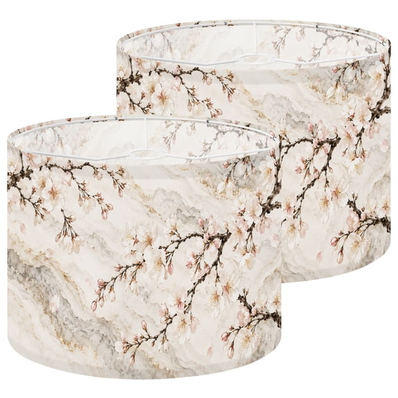 Lampshades 2 Pack Cherry Blossom Marble 13