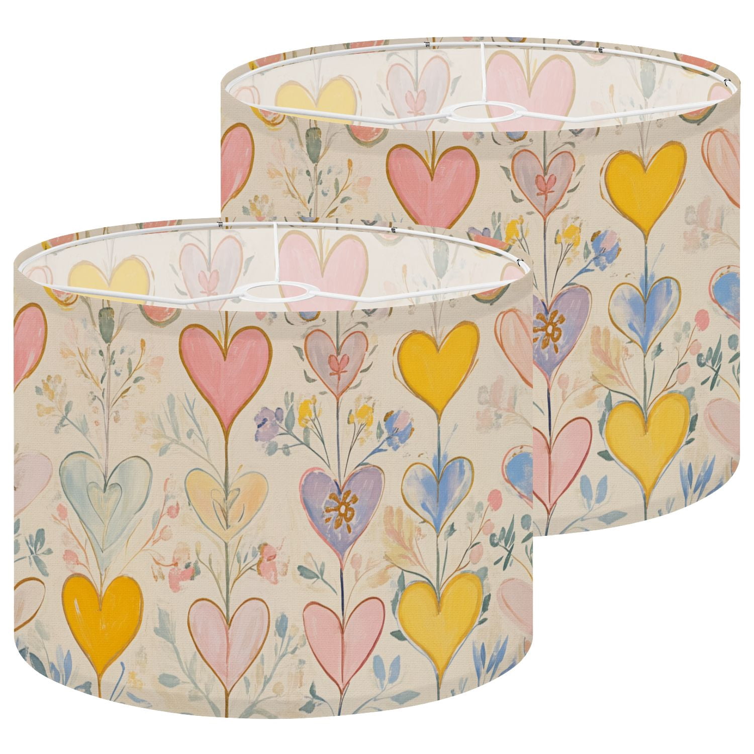 Lampshades 2 Pack Colorful Heart Cute Love Letter Aesthetic Girly ...