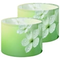thumbnail image 1 of Lampshades 2 Pack Delicate Green Floral Bloom Dew Drops Soft Spring Decor 13"x13"x10" Light Shade for Table Lamps Floor Lamp Shades Lampshade Replacement Easy Assembly, 1 of 8