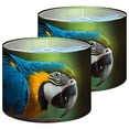 thumbnail image 1 of Lampshades 2 Pack Gold Blue Macaw 13"x13"x10" Light Shade for Table Lamps Floor Lamp Shades Lampshade Replacement Easy Assembly, 1 of 8